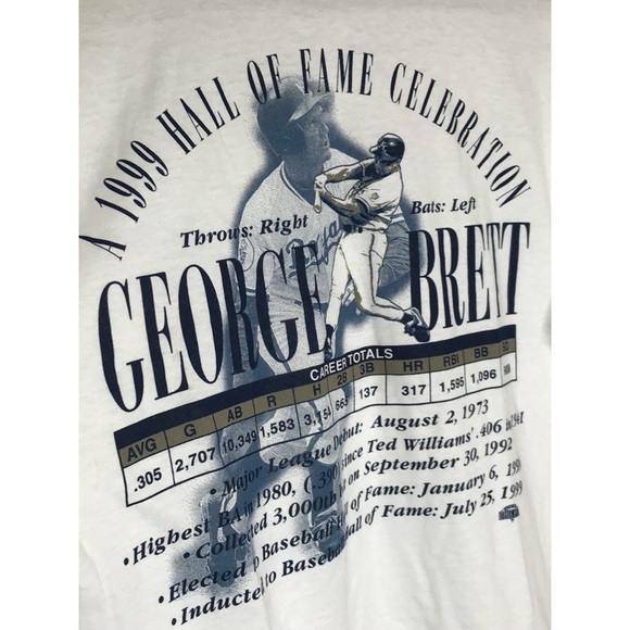 George Brett Hall of Fame T-shirt vintage - Picture 5 of 5